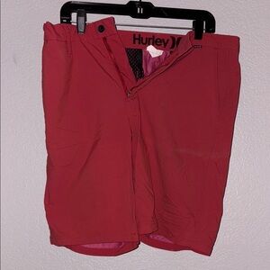 Hurley Red and Pink Hybrid Shorts Lightweight Casual